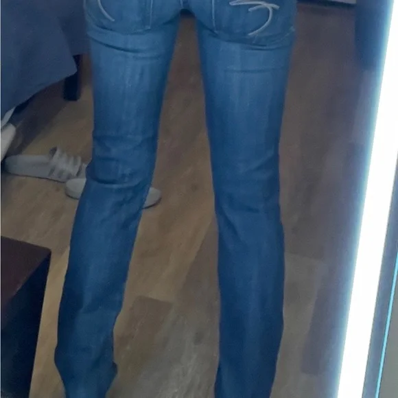 Frankie B. Low-rise, Blue Boot Cut Jeans Size 2 - Picture 4 of 13